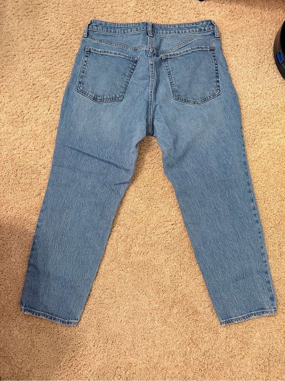 Old Navy High-Rise OG Straight Light Wash Jeans 12 Petite - Picture 2 of 3